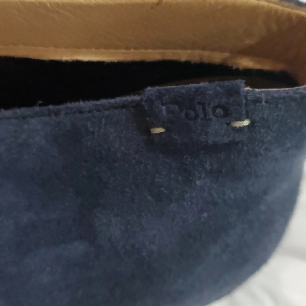 Polo Ralph Lauren navy Blue suede Talan Chukka lace up oxford boots size 8.5 new